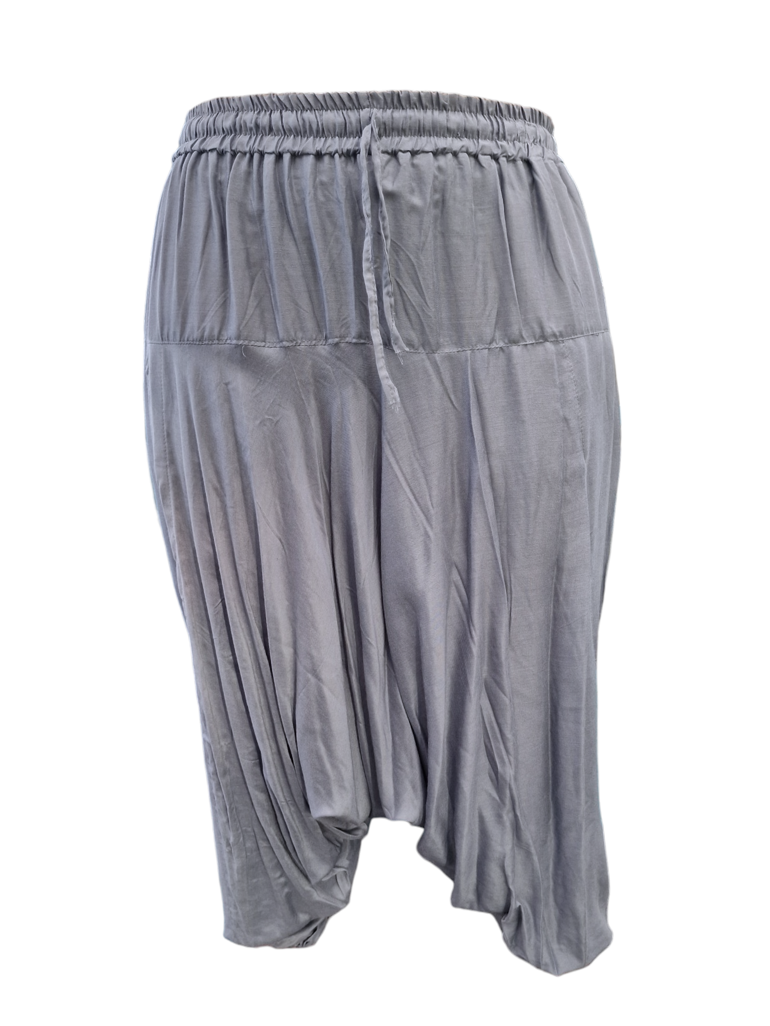 Haremsbyxa enfärgad Grå Framifrån