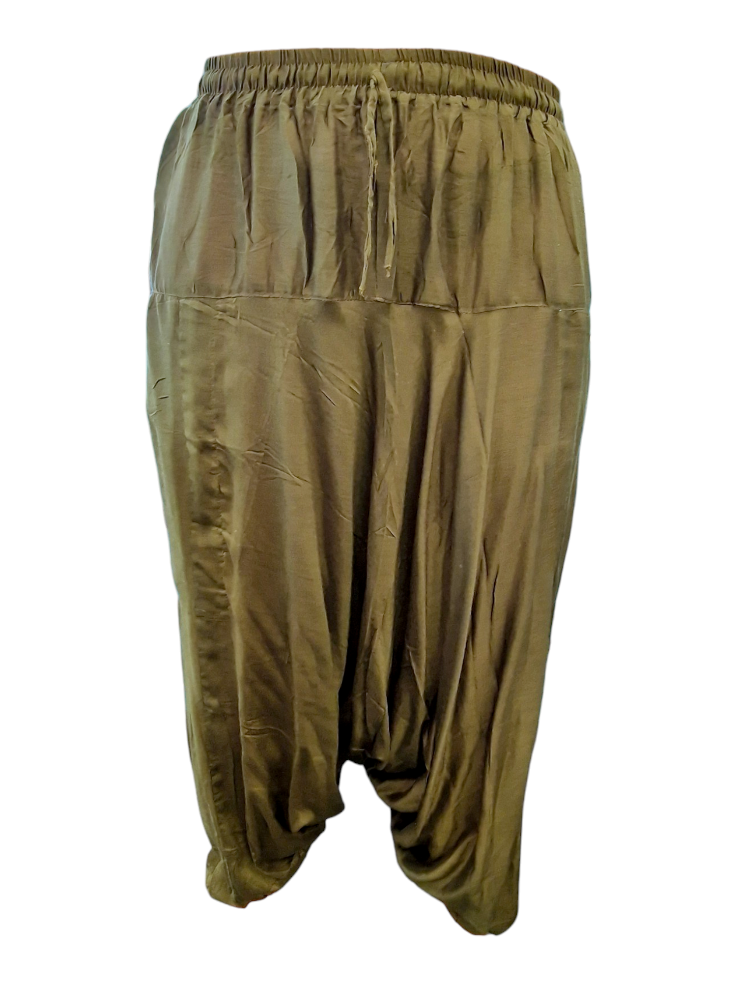 Haremsbyxa enfärgad Grön Mehendi Framifrån