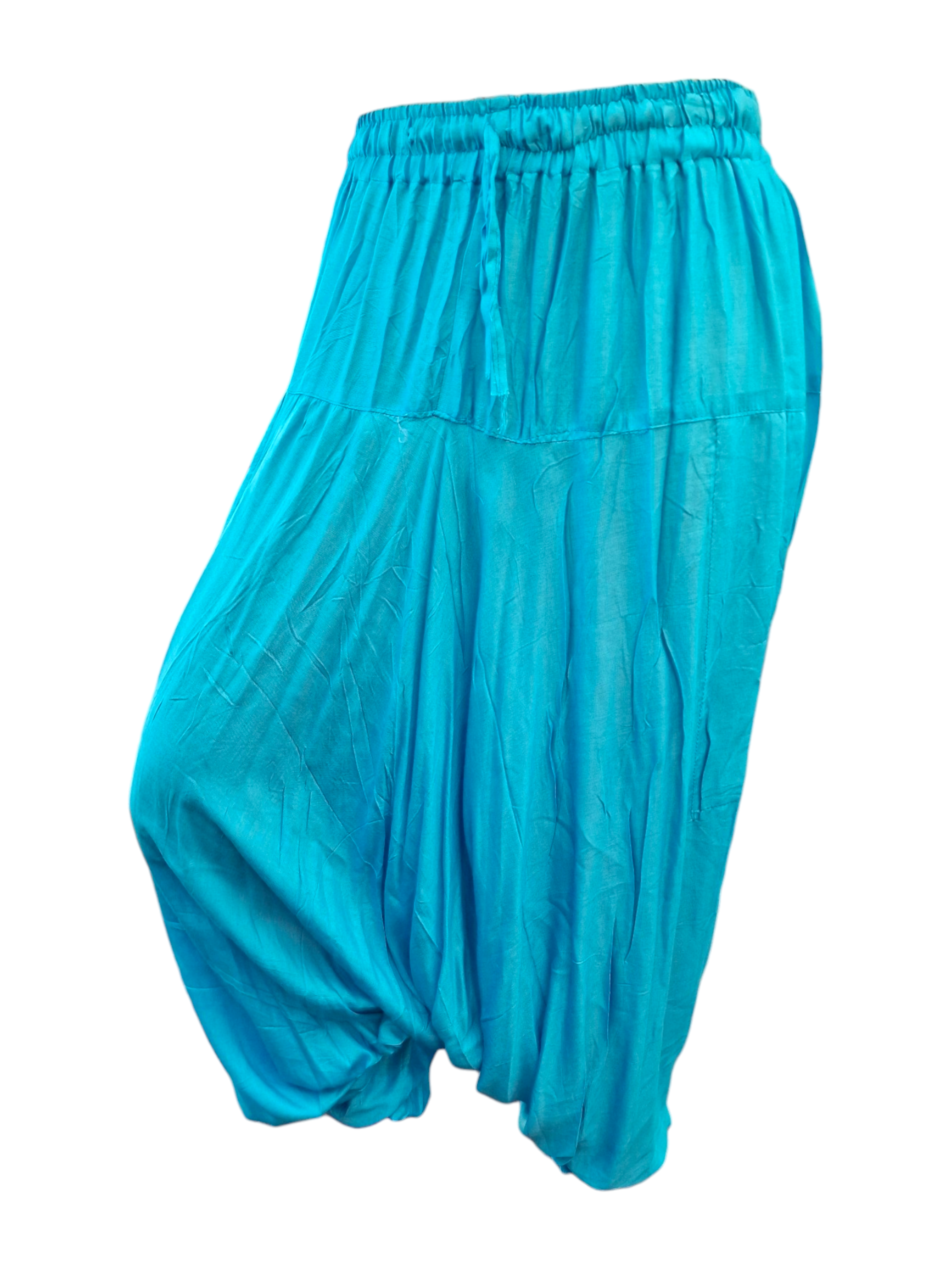 Haremsbyxa enfärgad Turkos