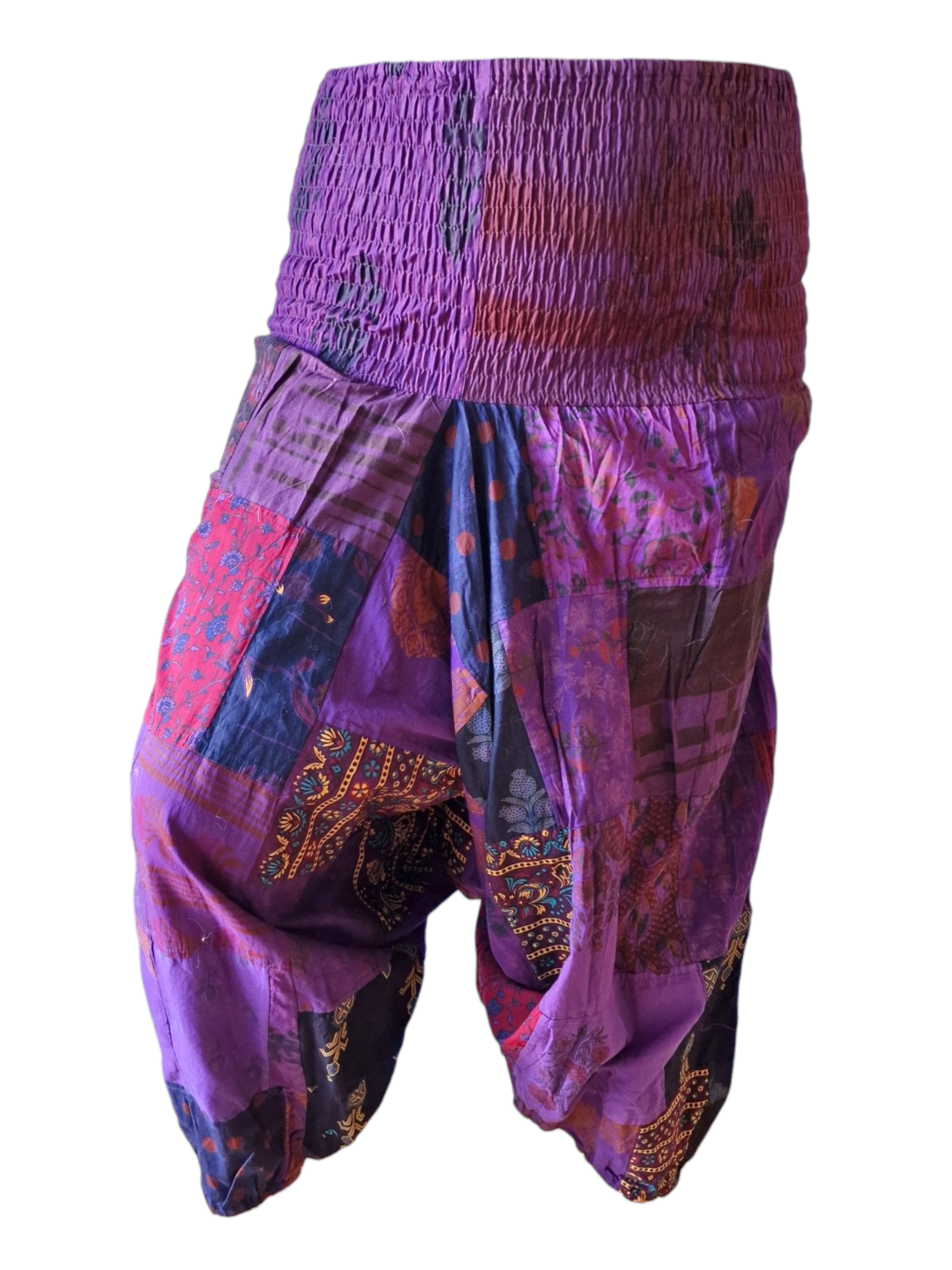 Haremsbyxor Patchwork Lila