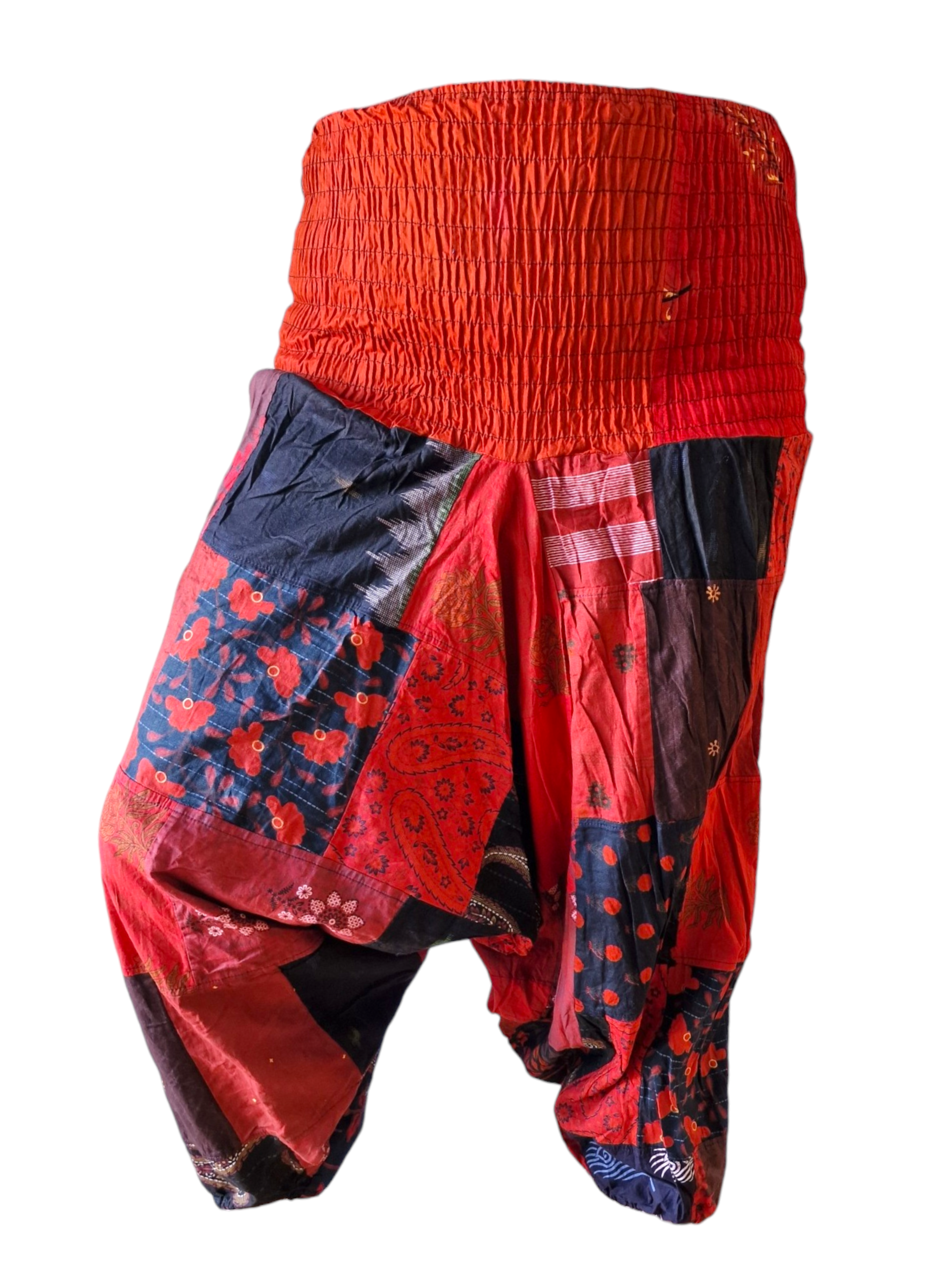 Haremsbyxor Patchwork Röda