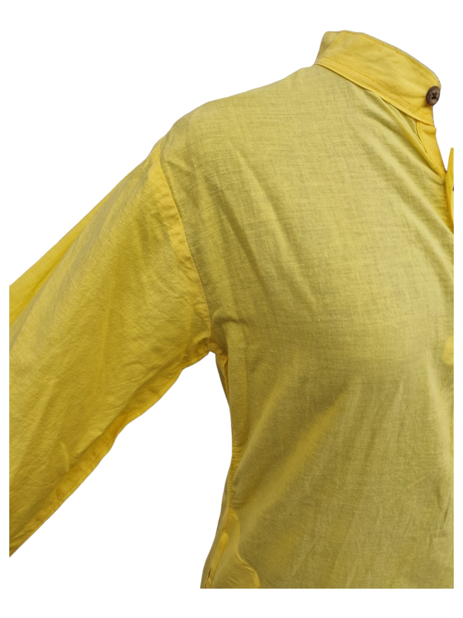 Kurta Traditionell indisk långskjorta Gul Sida