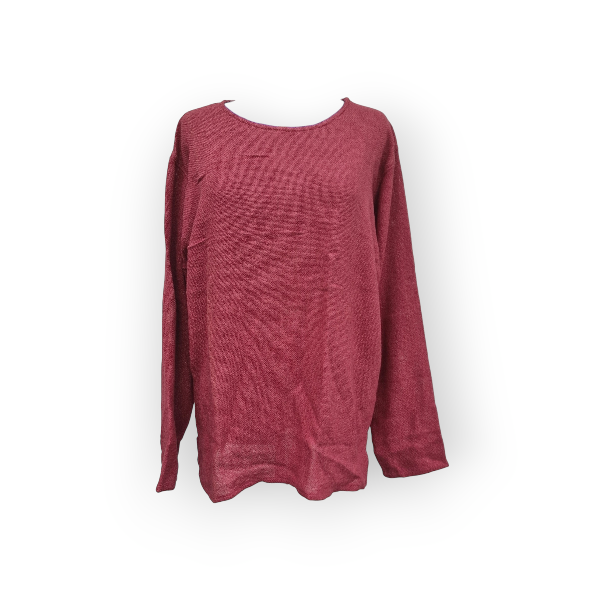 Stickad Unisextröja Hallon