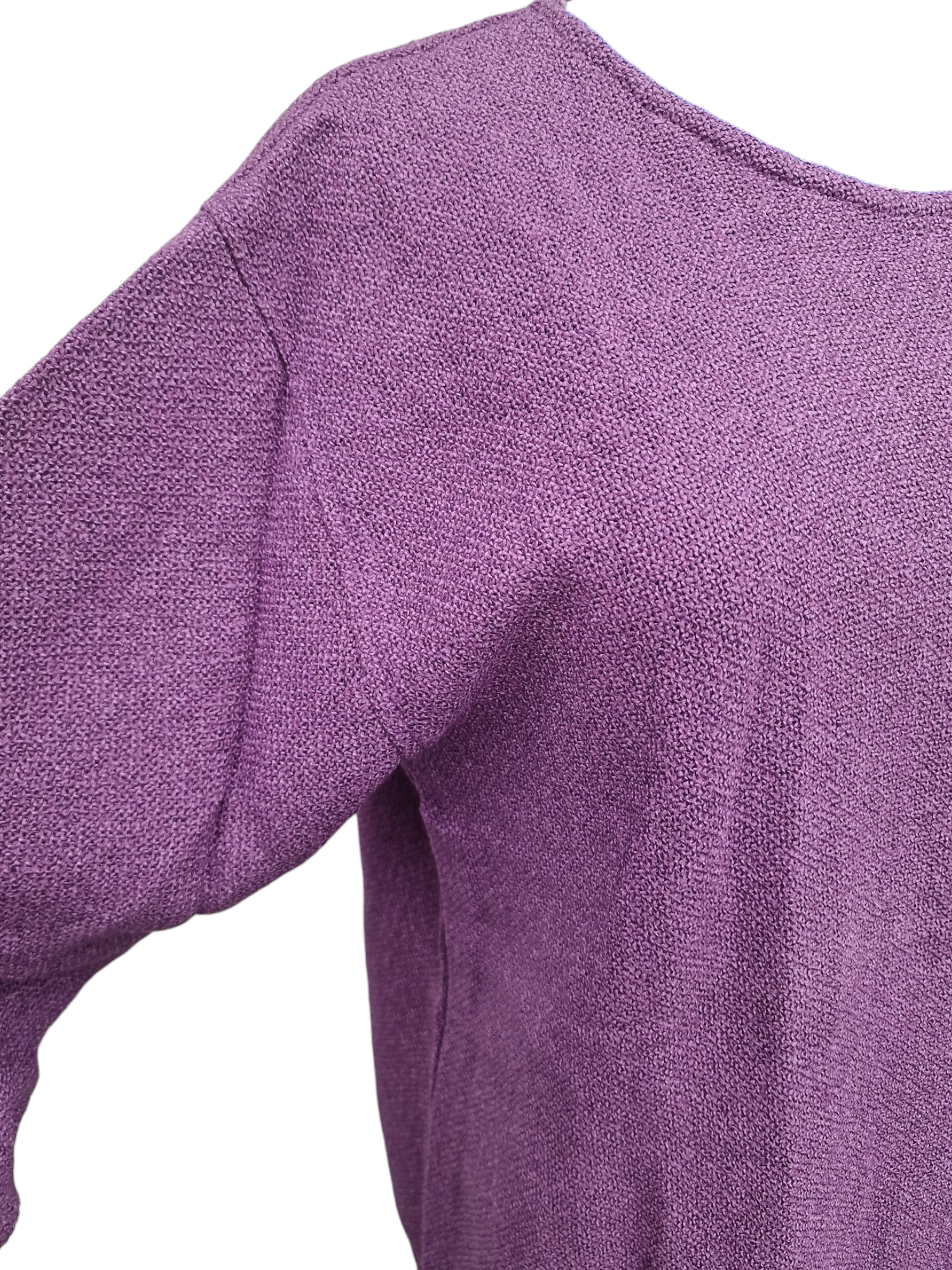 Stickad Unisextröja Lila Ärm