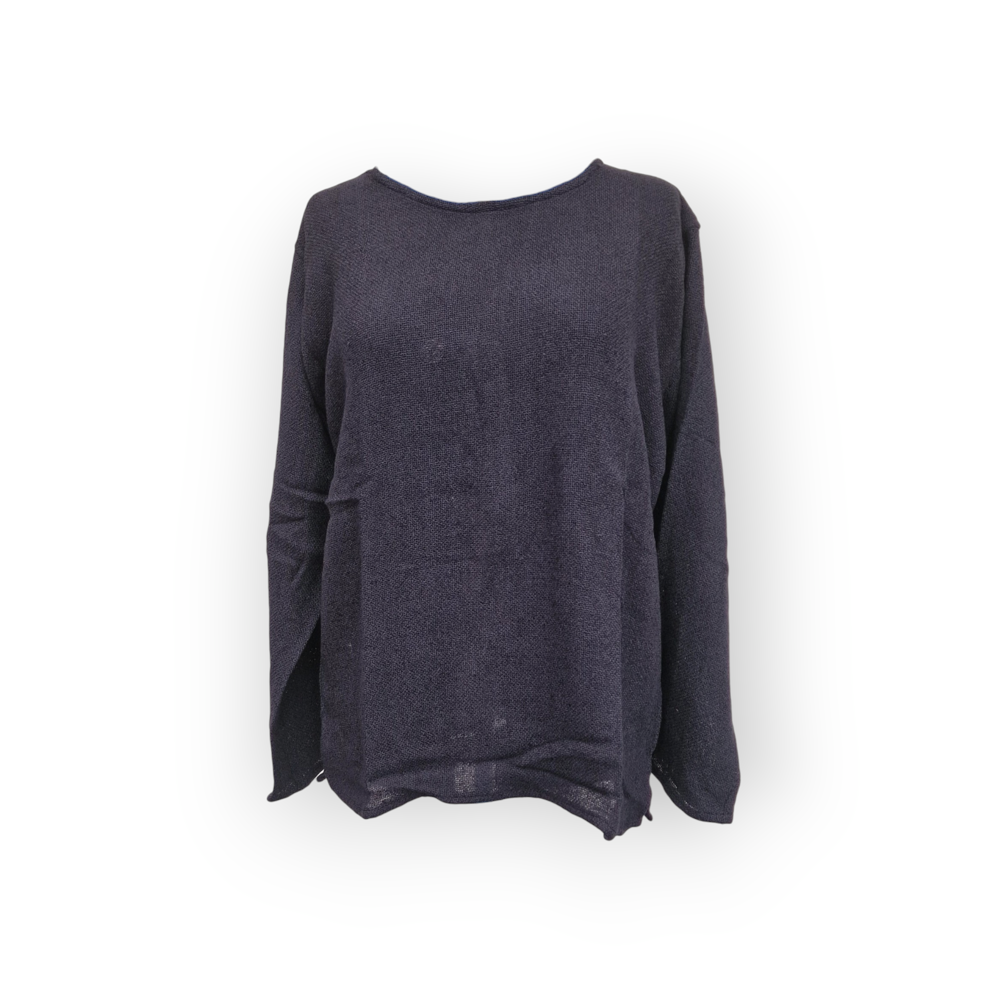 Stickad Unisextröja Svart