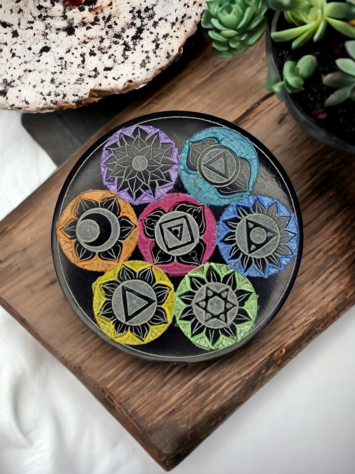 Rökelsehållare Sten i Chakra