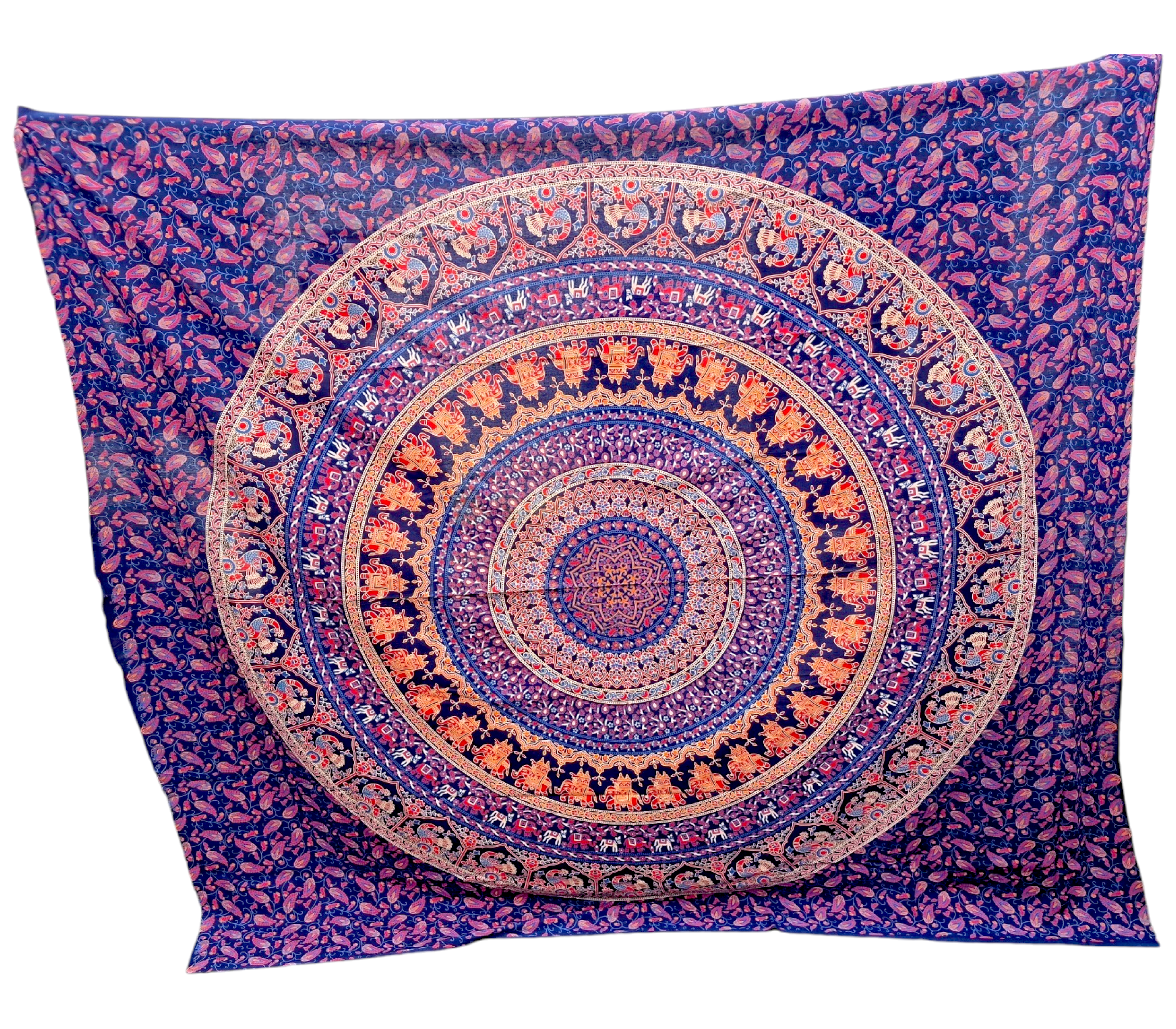 32. Mandala Circle Rajasthan Blå