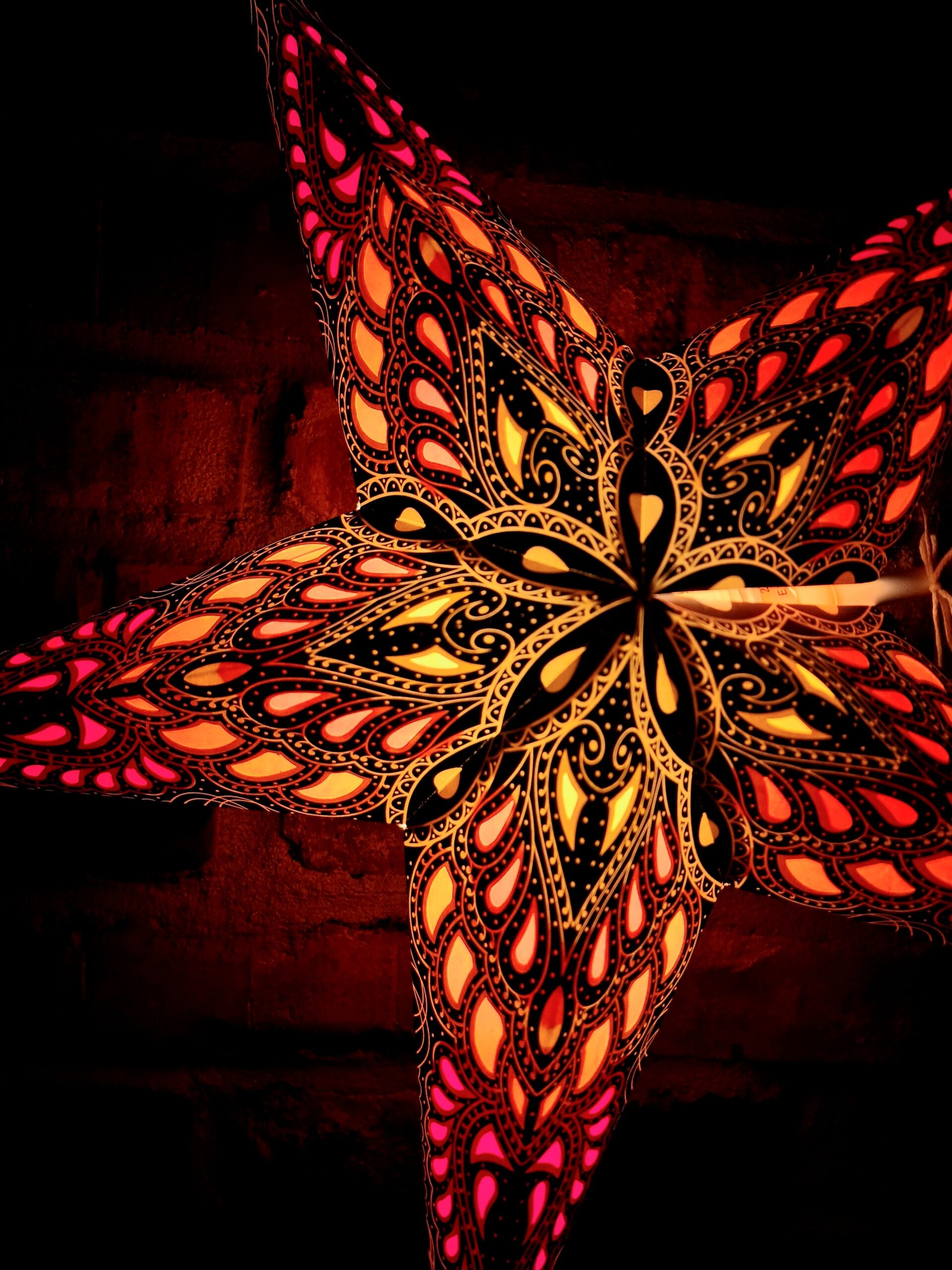 32. Färgglad Indisk Julstjärna multifärgad sida