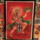 Hanuman tavla med hinduisk apgud och symbol för styrka, mod och lojalitet