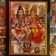 Tavla med Shiva och Parvati – hinduiska gudomar för kärlek, styrka och balans