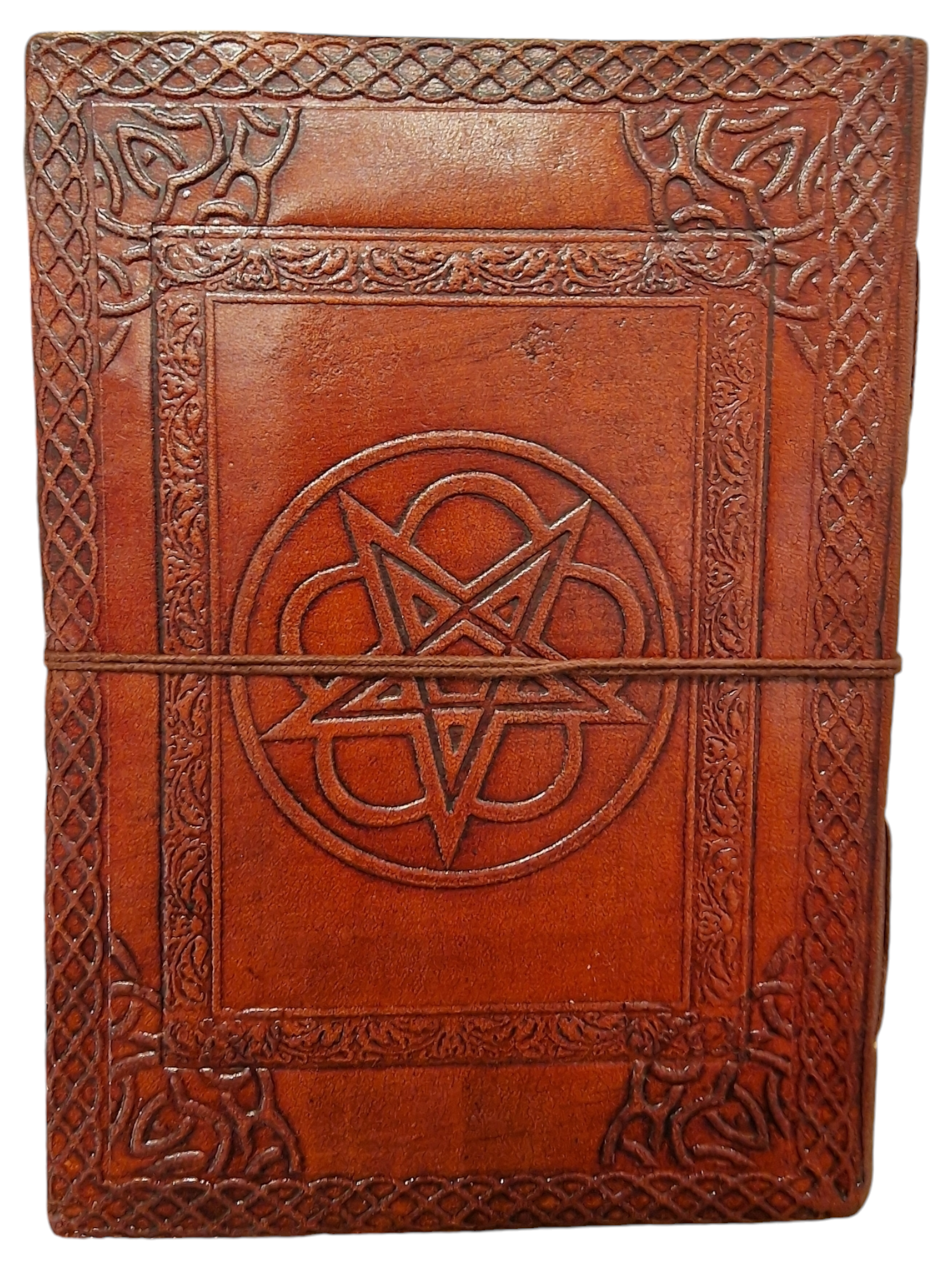 Anteckningsbok i läder och återvunnet papper