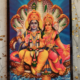 Tavla med Vishnu och Lakshmi – hinduiska gudomar för skydd, rikedom och harmoni