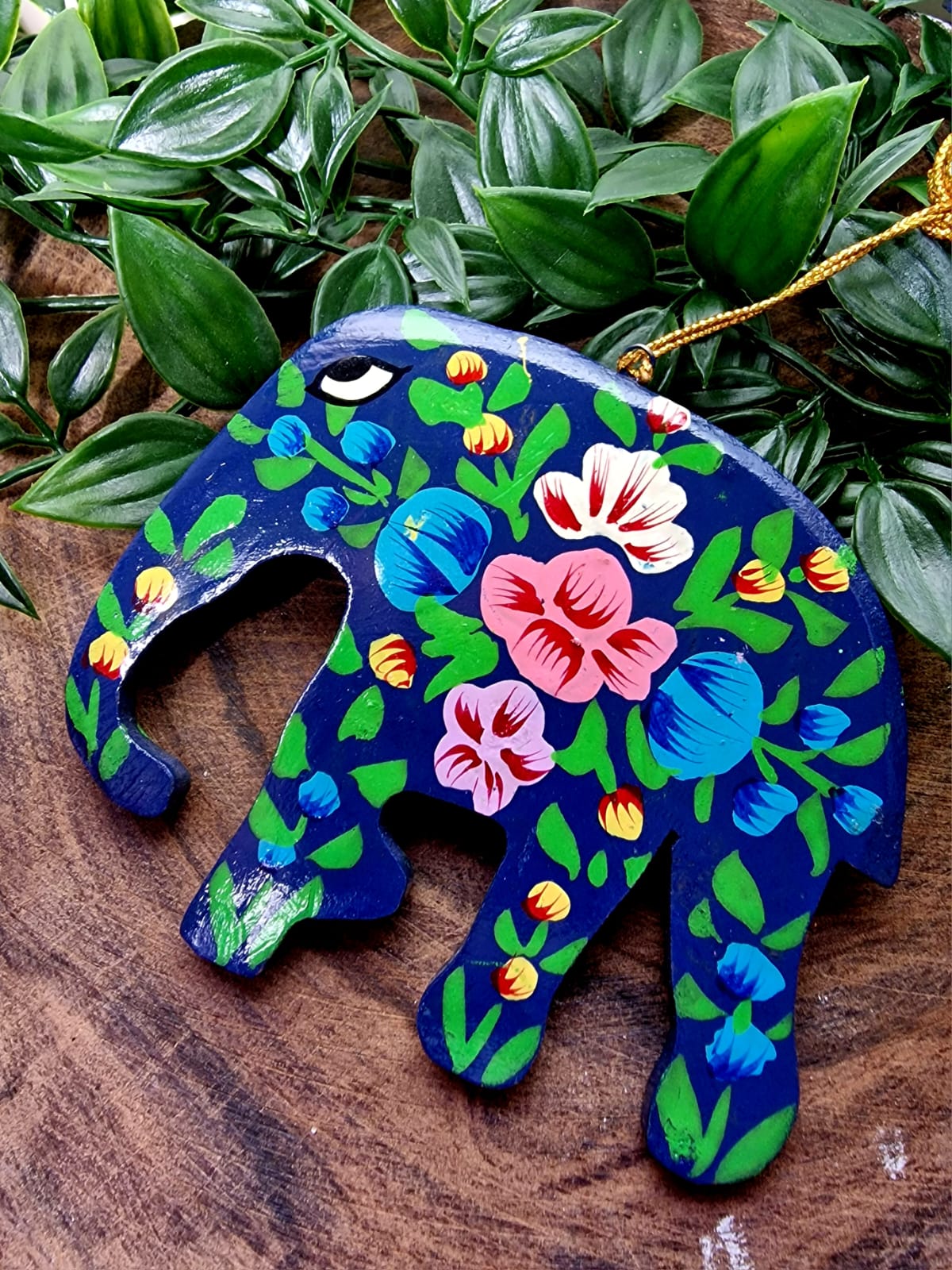 Juldekoration Elefant Mörkblå 3-pack